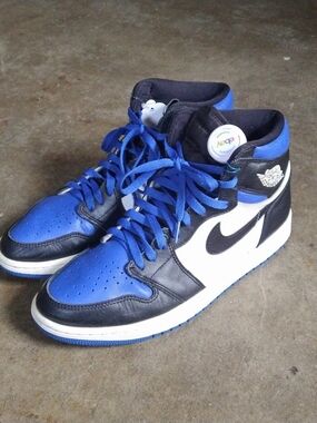 Nike Air Jordan 1 High - Royal Blue/Black/White Men 10